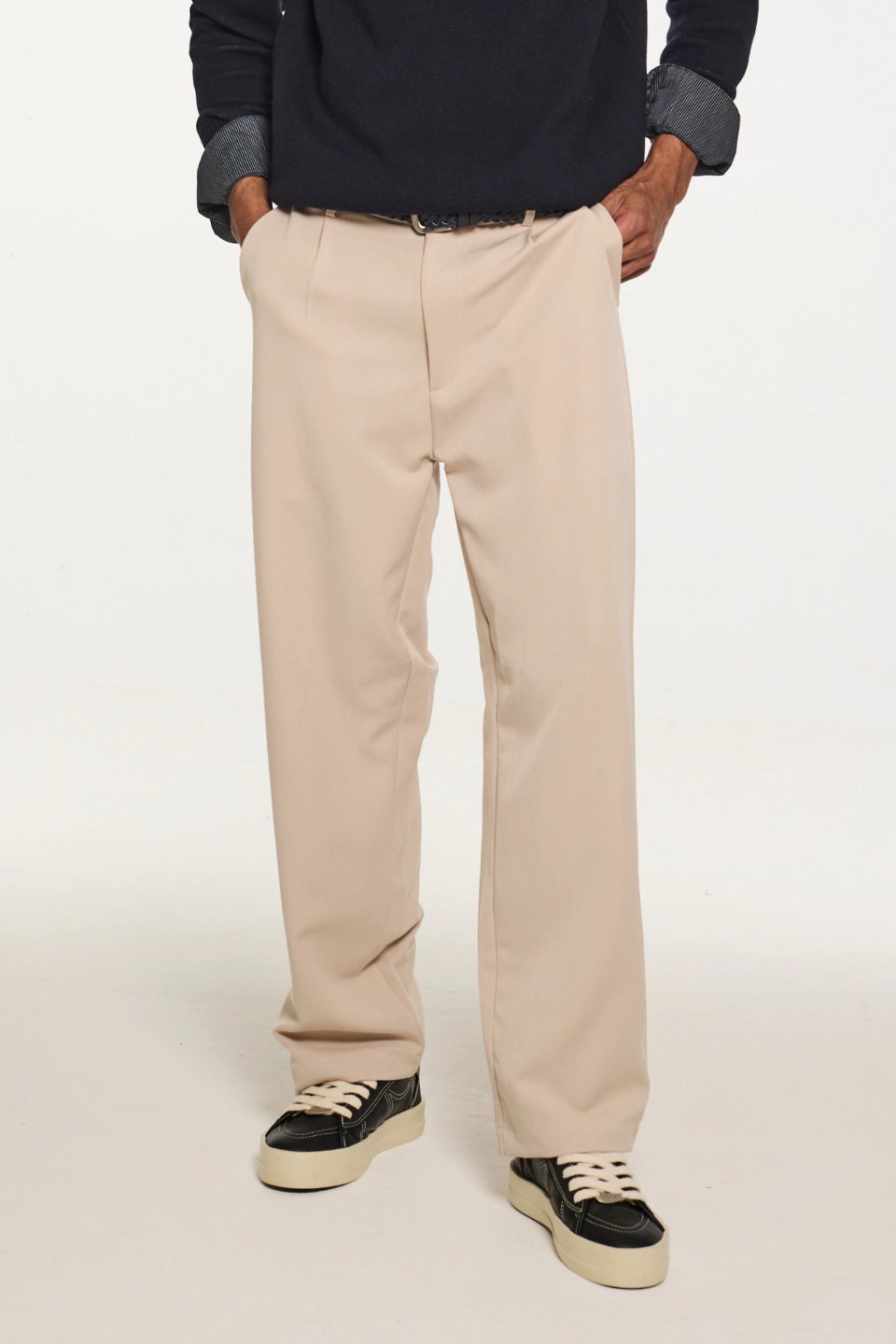 Calça Alfaiataria Baggy Nephew bege
