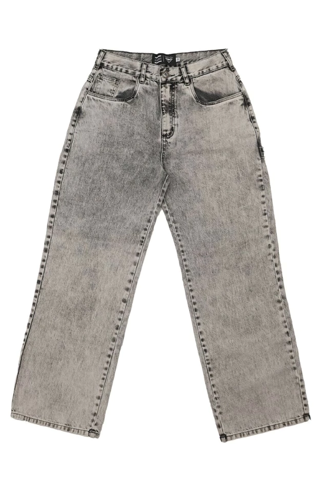 Calça Jeans Reta Nephew Wash, lavagem estonada