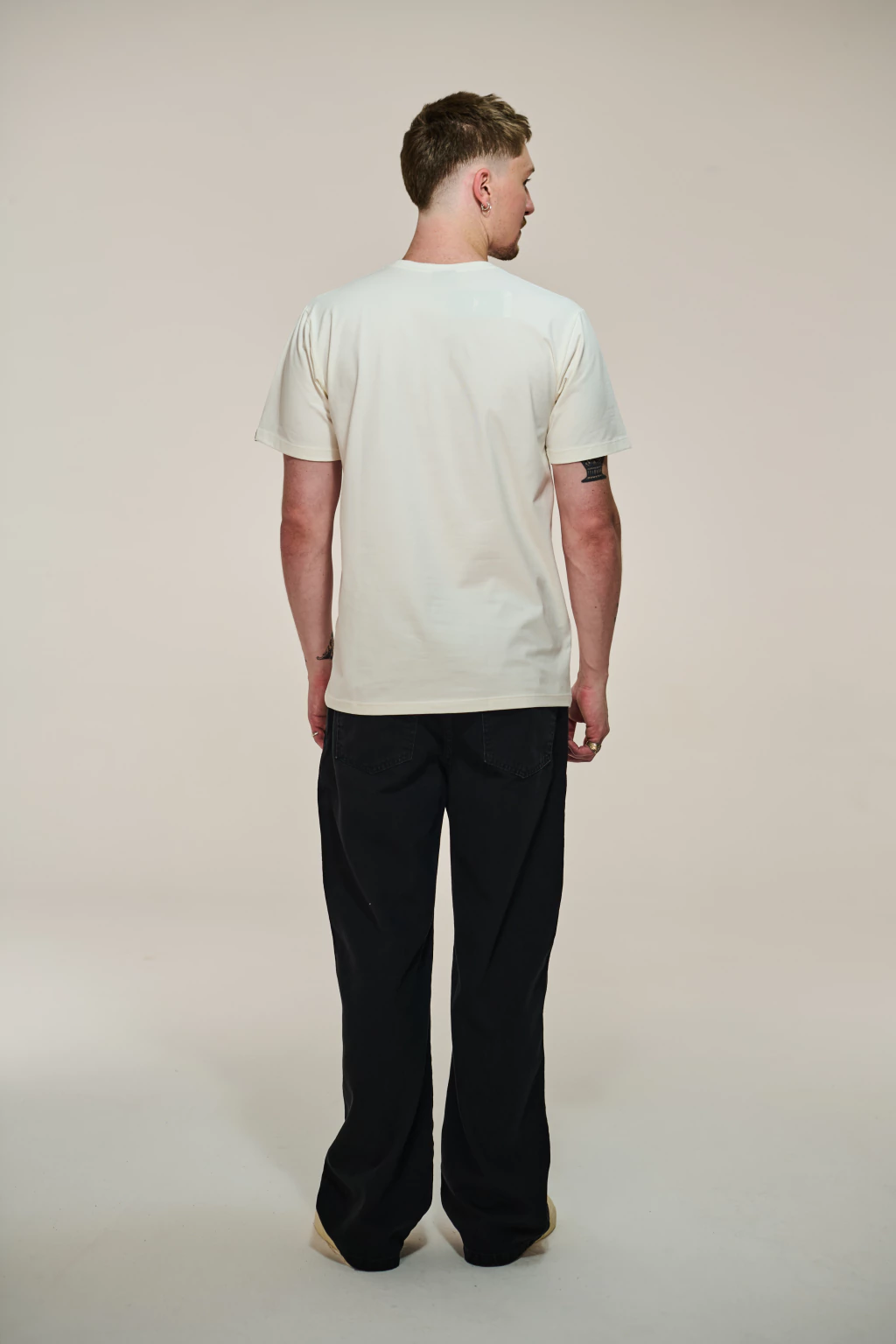 Camiseta básica de algodão Pima off white Nephew
