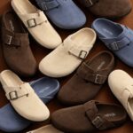 Clogs Nephew em camurça nas cores Creme, Café e Jeans