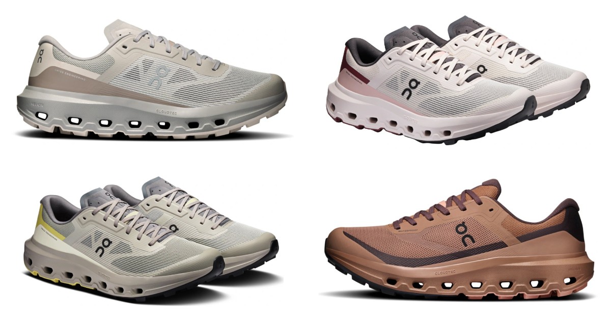 Tênis On Cloudvista 3 originais nas cores Fog/Pearl, Oyster/Barberry, Brume/Acacia e Portobello/Mulberry