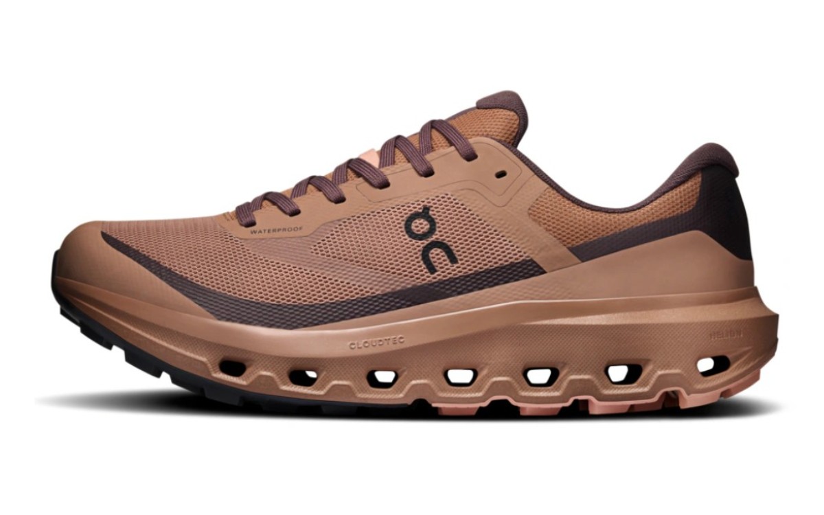 Tênis On Cloudvista 3 Waterproof masculino Portobello/Mulberry